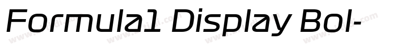 Formula1 Display Bol字体转换 Formula1 Display Bol字体转换